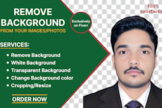 professionally remove background from image, cut out photos