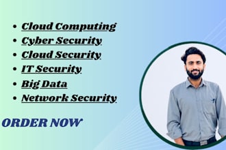 write cybersecurity, iot, networking and cloud computing papers