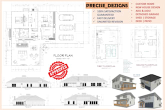 design floor plan, foundation plan, framing plan for permit
