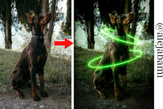 neon effect in photoshop