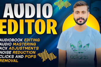 professionally edit, clean and fix your audio to sound great