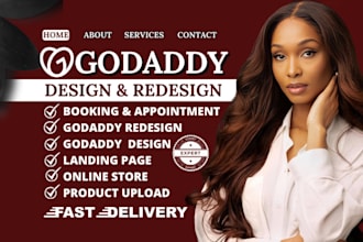 develop godaddy website design godaddy website redesign godaddy