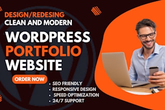build wordpress personal portfolio website, business website or blog