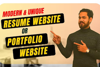 design portfolio website, resume website or personal blog in wordpress