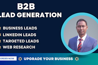 offer qualified b2b lead generation, web research services