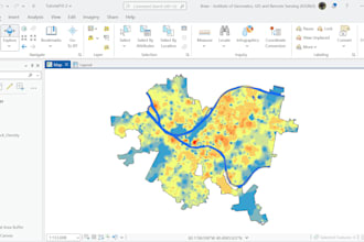 create gis map, do spatial analysis, and gis programming