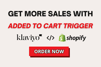 set up klaviyo abandoned cart flow shopify add to cart trigger email integration