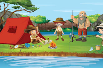 illustrate children story book illustrations and cover