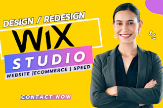 redesign wix studio website wix online store wix ecommerce wix clone wix studio