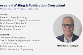 do expert consulting and feedback on research writing