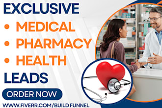 generate pharmacy patient health consultant chemist surgical medical leads