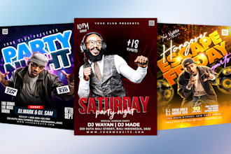 design a professional sports party event food flyer or poster