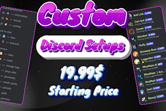 setup custom discord server within 24 hours