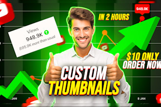design attractive clickbait high quality thumbnail for your video