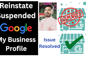 fix and reinstate suspended google my business gmb profile,