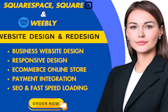 do squarespace website design, square online store, weebly website design