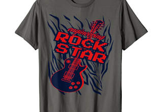 do psychedelic hippie rock typography music t shirt design