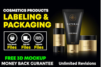 design labels packaging box for your cosmetic medicated brand