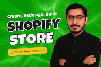 design shopify website, ecommerce store, build branded shopify store or redesign