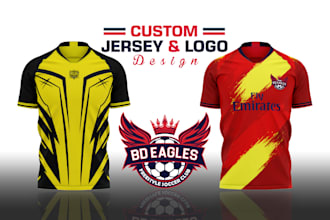 design sublimation jersey with custom soccer logo for your team