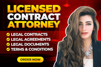 be your lawyer to write legal contracts and agreements for your business