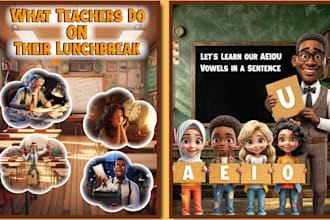 create 3d childrens book illustrations with custom characters and ai designs