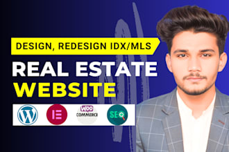 do SEO optimized real estate idx mls agent website or landing page