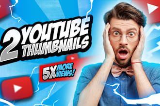 draw 2 custom view boosting thumbnail for your video