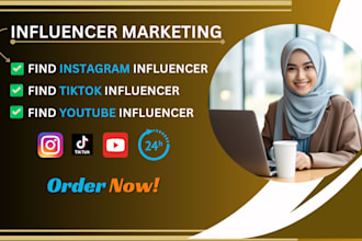 find best instagram, tiktok and youtube influencer list for influencer marketing
