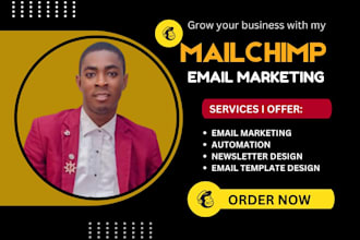 mailchimp design, template, automation and mailchimp email marketing expert