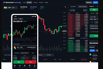 develop crypto exchange website,mobile app,web3, blockchain,ico,dao,defi website