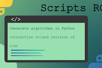 write your scripts and programming algorithms in python and r