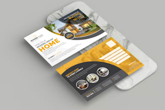 create eye catching custom postcard design for business, events and promotions