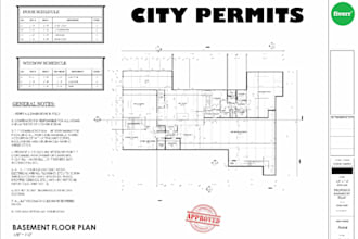 be your city permit architect floor plan deck site plan mep adu permit autocad