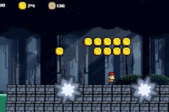 develop a simple 2d game, pixel art game, top down game in unity or godot
