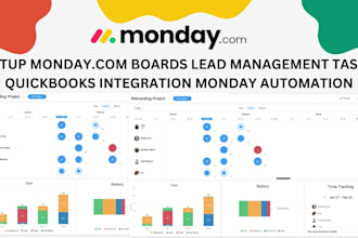do boards, sales, lead management, setup tasks, integration automation on monday