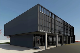 provide a 3d bim architectural model in revit