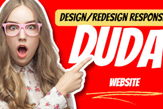 design redesign build and develop website using duda website builder