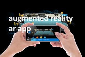 develop augmented ar app reality app using unity 3d webar or other ar platforms
