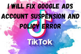 fix google ads account suspension and policy error