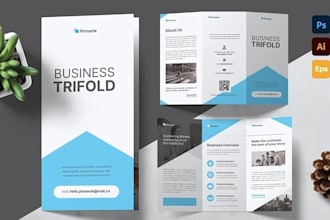design clean editable trifold, bifold brochure, poster flyer design