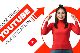 do complete youtube channel video promotion for monetization
