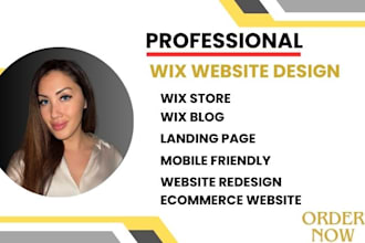 develop shopify landing page wix website design wix website redesign wix studio