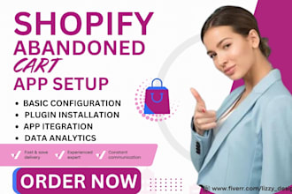 setup shopify abandoned cart dondy omnisend tidio avada recart pushowl cartly