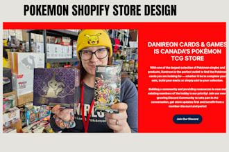 build pokemon shopify store, trading card store, pokemon website game card store