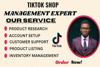 setup tiktok shop,  managing tiktok ads ,and shop marketing management