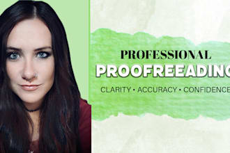 professionally proofread your writing for grammar and clarity