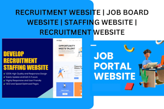 build recruitment website job board website staffing website recruiting website