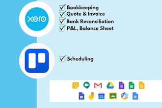 do virtual assistant, xero accounting, payroll, admin tasks