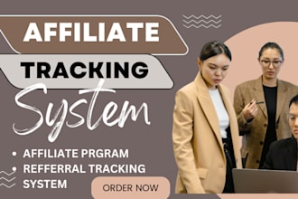 set up affiliate program, affiliate tracking system, referral tracking system